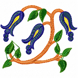Flowers And Tree Embroidery Design 6 Flowers And Tree Embroidery Design 6